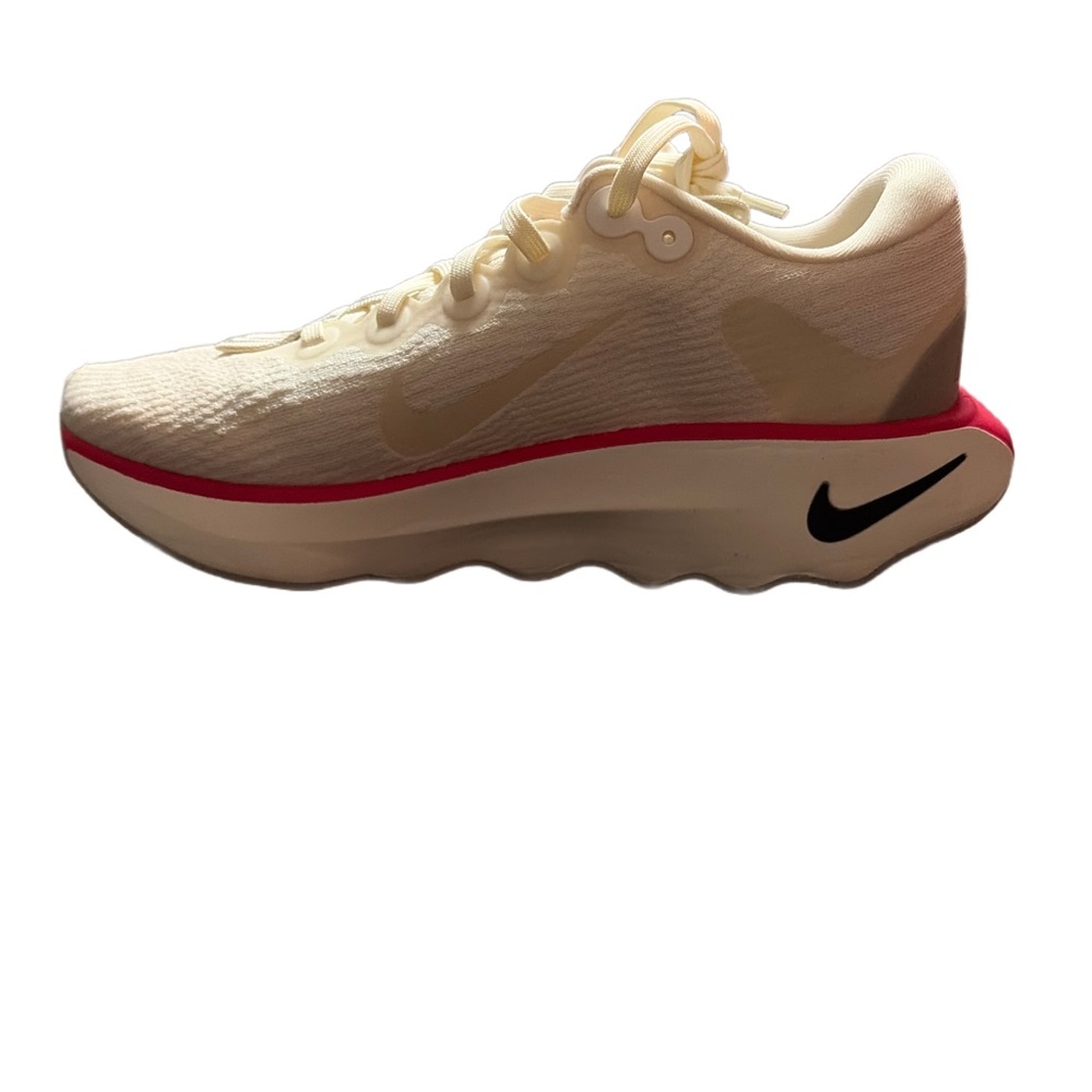 Nike Beige and Red Athletic Shoes